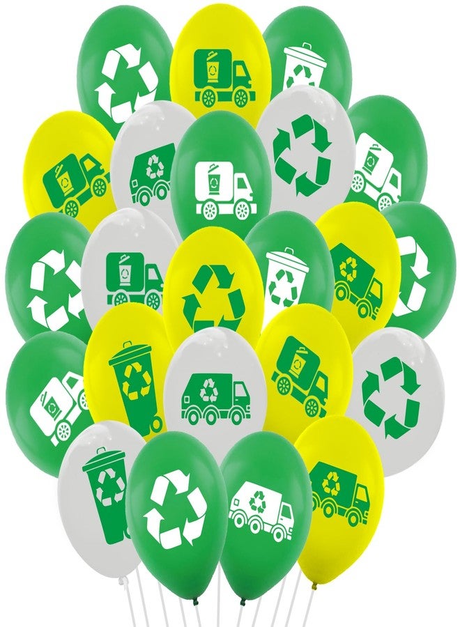 ATSMOICY 60PCS Garbage Truck Birthday Party Decorations -Garbage Truck Balloon Birthday Party Supplies Baby Shower Recycling Party Favors - Image 1